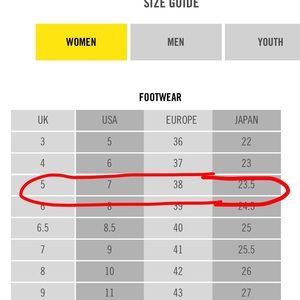 Dr Martin Size Chart